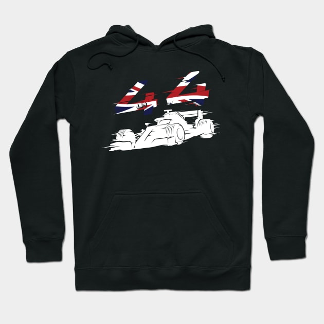 We Race On! 44 [Flag] Hoodie by DCLawrenceUK